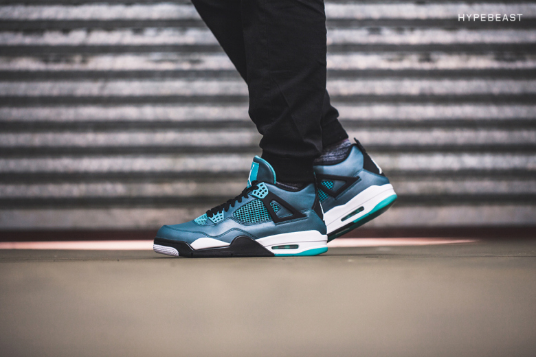 teal 4s jordans