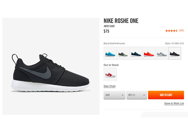 新聞速報/ Nike 正式將Roshe Run 更名為Roshe One – KENLU.net