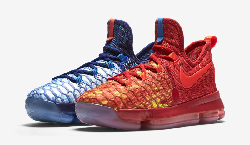 Nike Zoom KD 9 GS 'Fire and Ice 