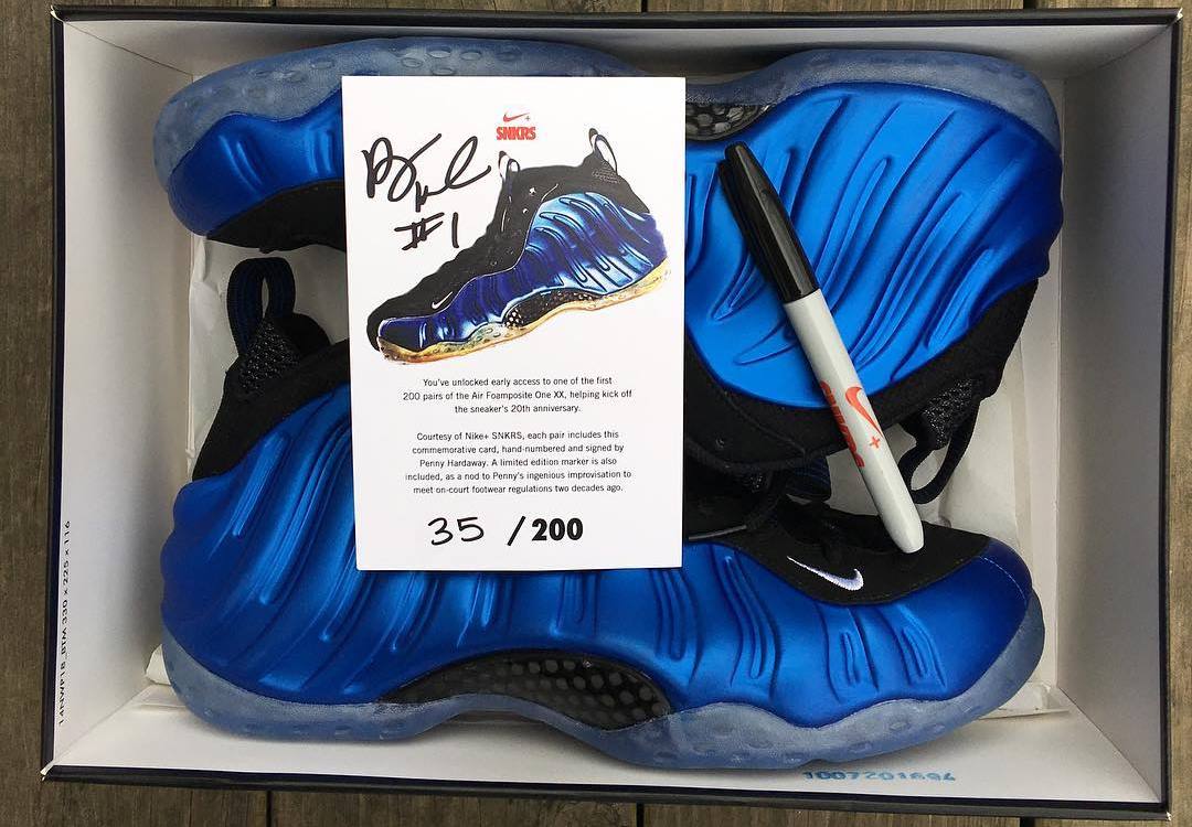 nike air foamposite one royal