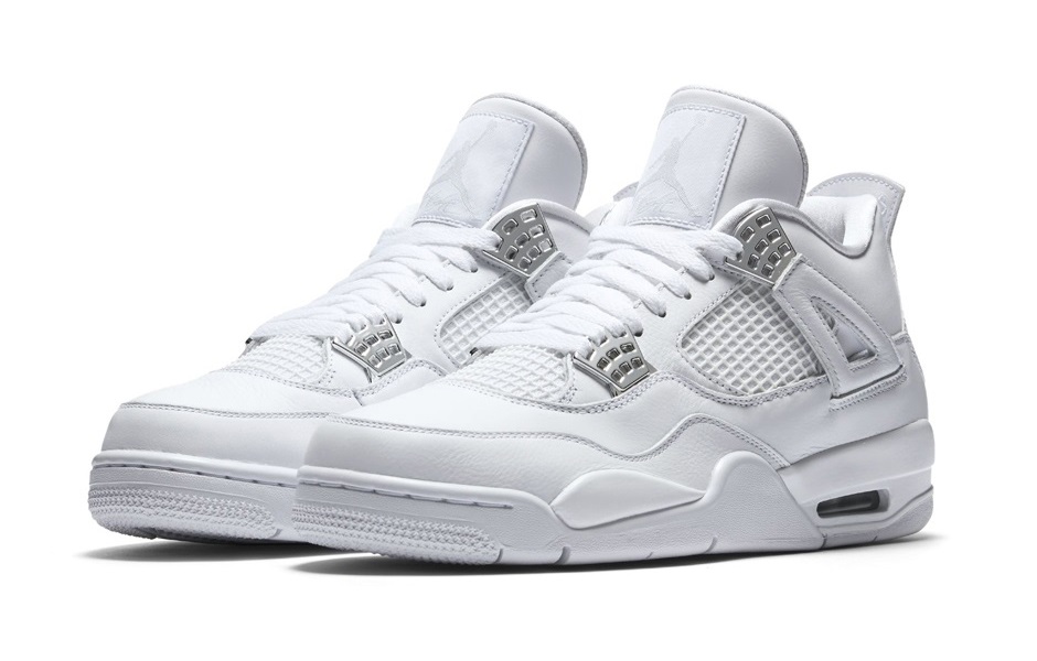 jordan 4 white pure money