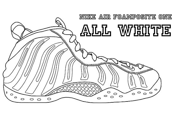 nike air foamposite one all white 全白色的太空科技