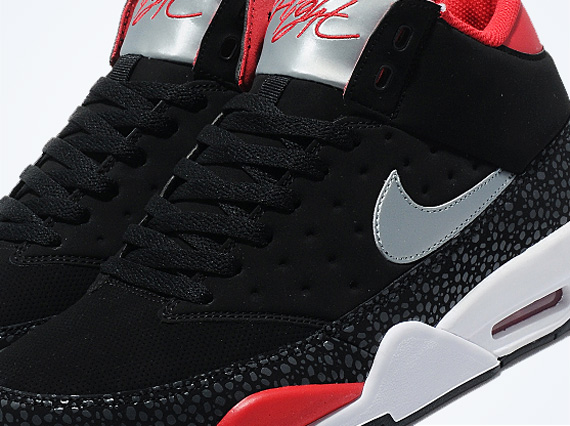 nike flight red and black