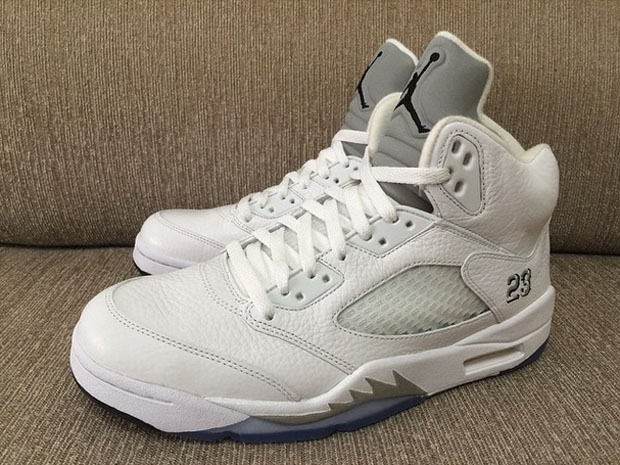 jordan 5 white metallic release date