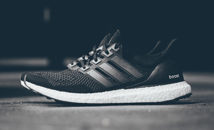 mens adidas ultra boost black and white