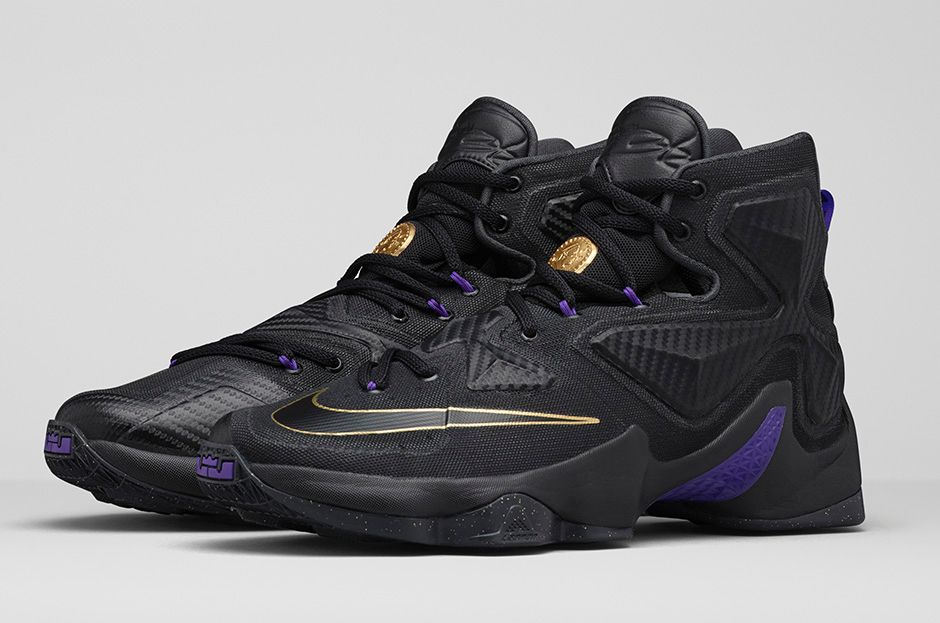 lebron 13 black and gold