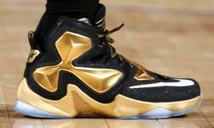 black and gold lebrons