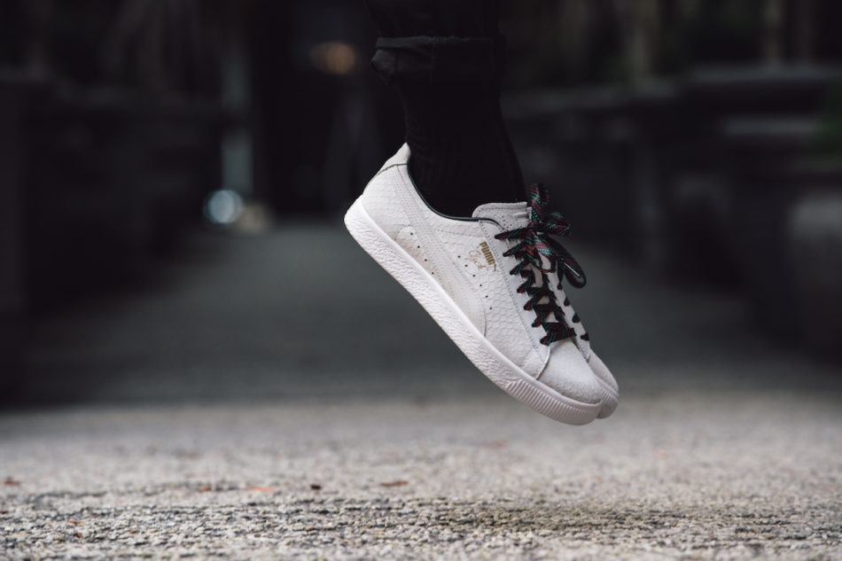puma clyde luxe black