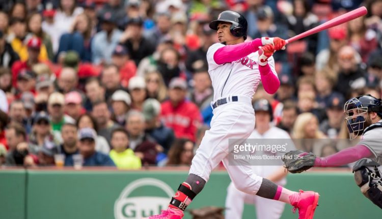 air-jordan-12-mothers-day-cleats-Mookie Betts