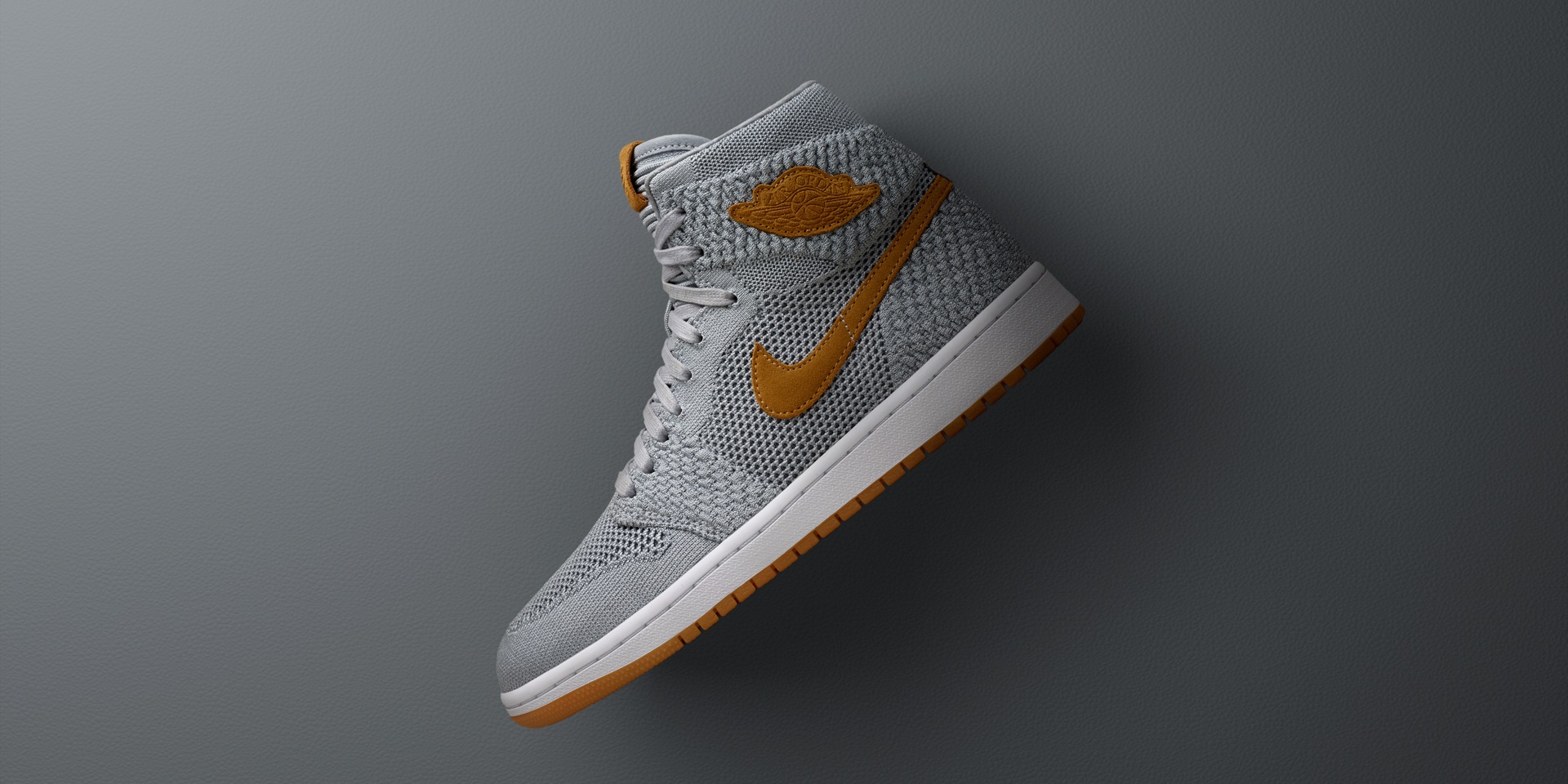 nike air jordan 1 flyknit wolf grey