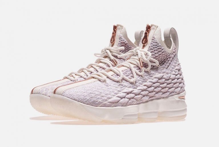 lebron 15 rose gold