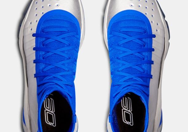 under armour curry 4 Royal Metallic Silver (2)