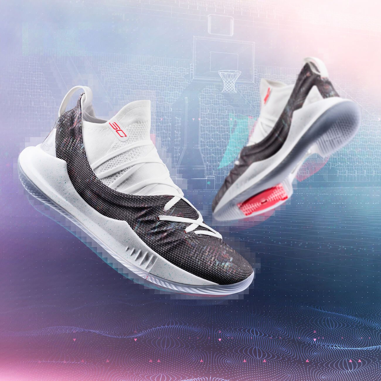 Under Armour Curry 5 neon coral (1 