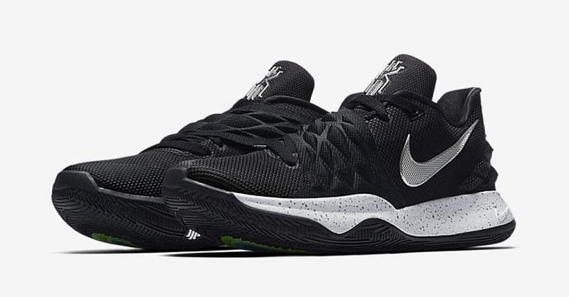 kyrie 4 low black and white