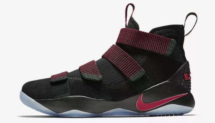 nike lebron soldier 11 blk red