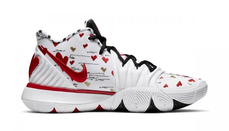 white kyrie 5s