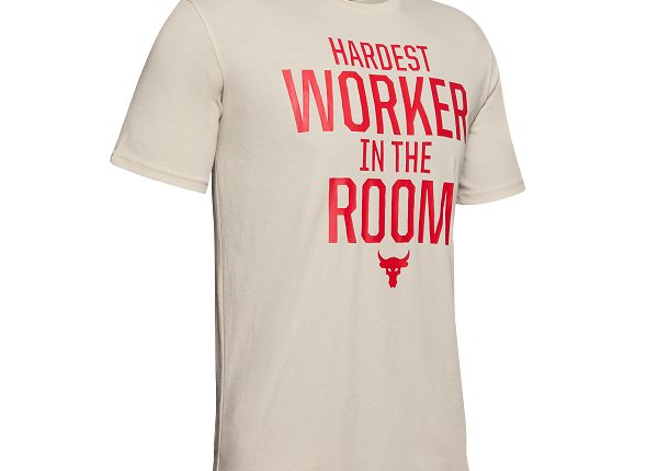 男 Project Rock 短T-Shirt(Hardest Worker) 白 $1,280