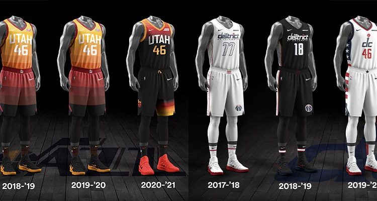 Utah Jazz Washington Wizards City Edition Uniforms-10