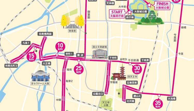 osaka-2021-marathon-map Large