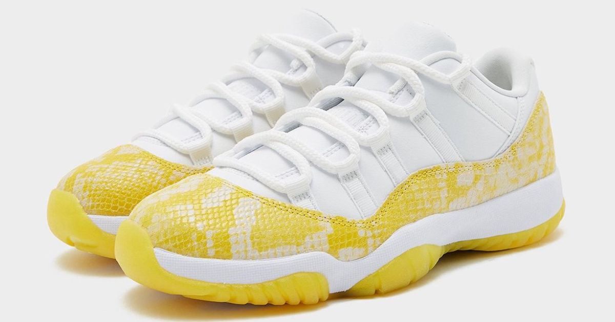 新聞分享/ 蛇紋再現Air Jordan 11 Low 'Yellow Snakeskin' 新色曝光 