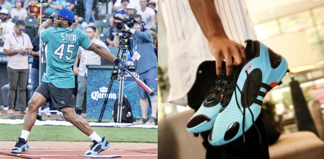 Donovan Mitchell Debuts New Adidas Shoe at MLB Celebrity Softball