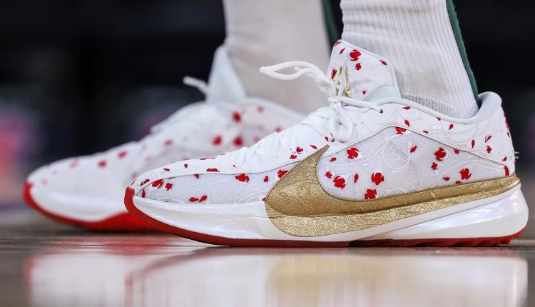 Giannis Antetokounmpo Nike Freak 5 Rose (2)