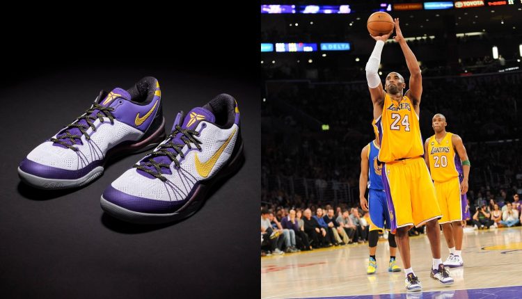 Kobe Bryant Game WornAchilles Tendon nike Kobe 8 elite (1)